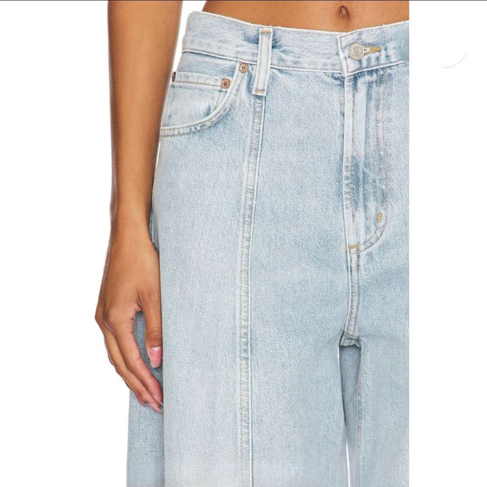 Agolde Kristen Jean Light Wash Wide Leg Balloon Jeans - Picture 6 of 7